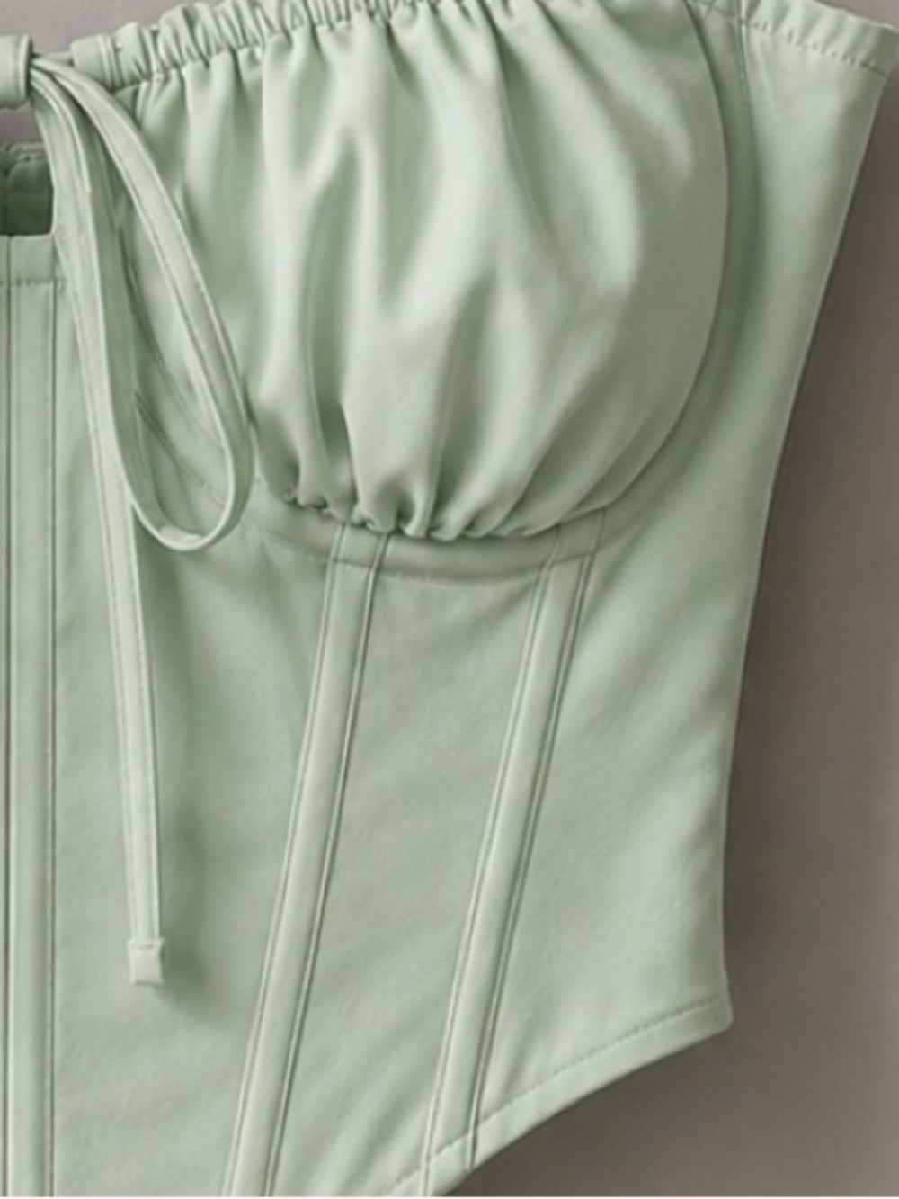 BABYBOO Clara Sage Green Corset Top XS NWT - Picture 4 of 12